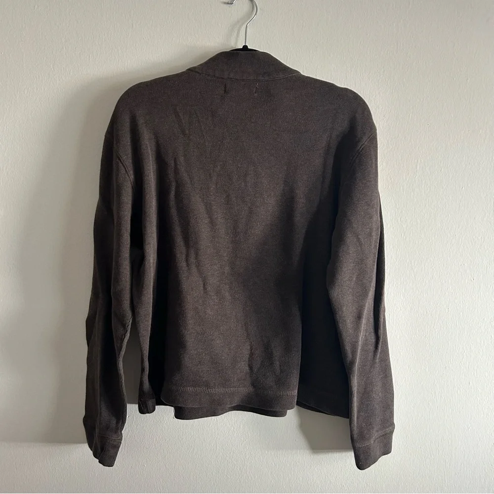 Calvin Klein Brown Quarter Zip Knit Sweater - Picture 3 of 3